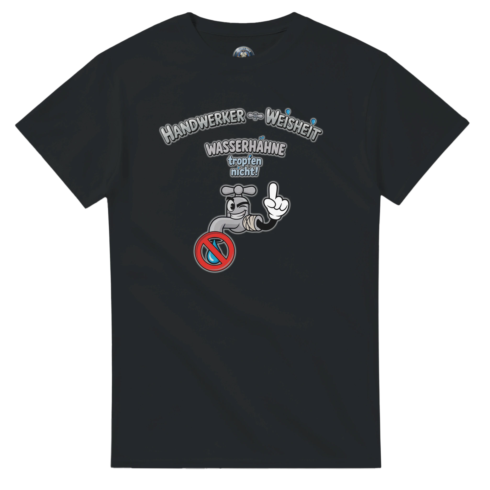 Handwerkerinnen-Shirt mit Comiclook & frechem Rückendruck