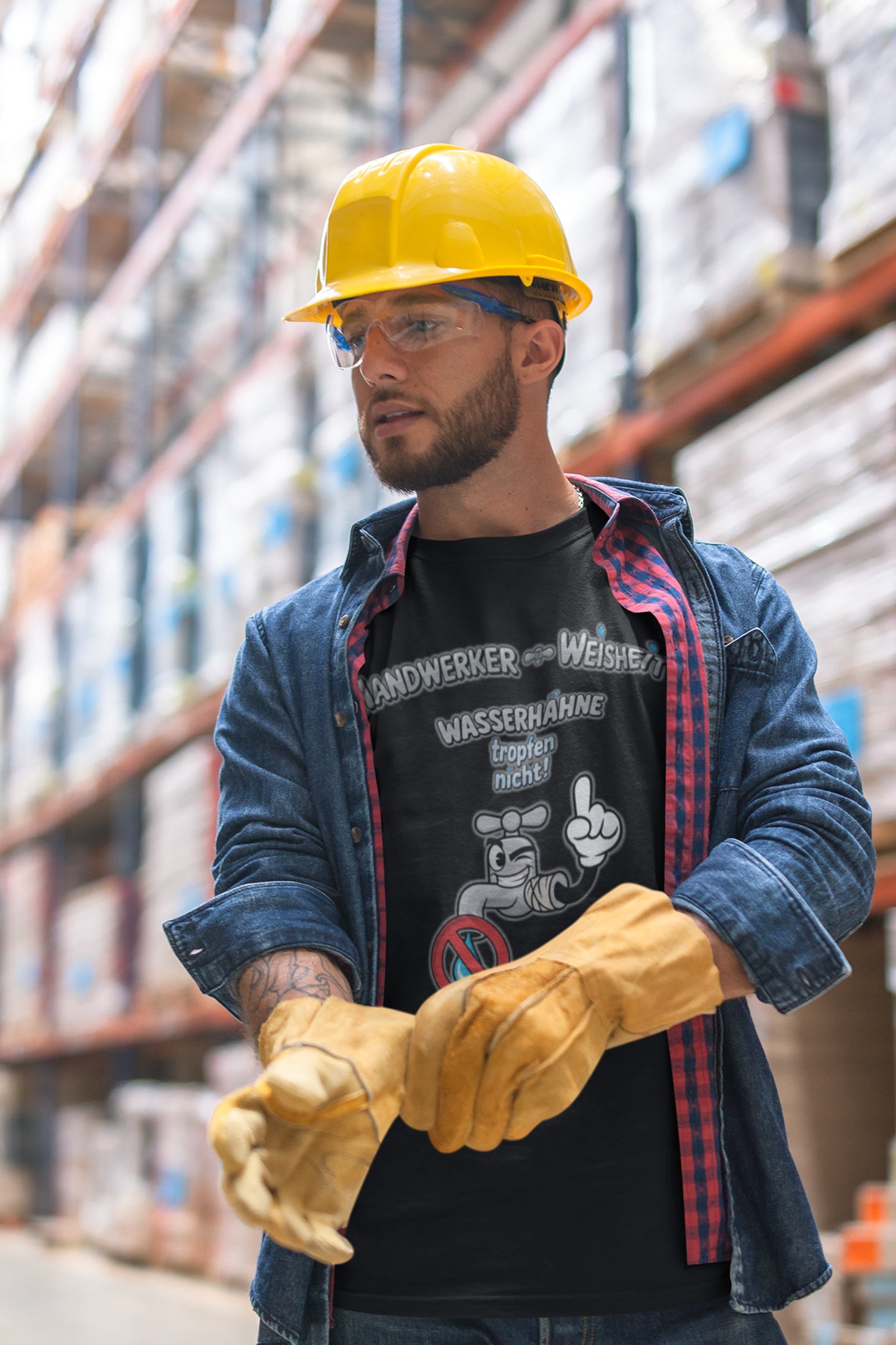 Witziges T-Shirt für Handwerker mit Augenzwinkern