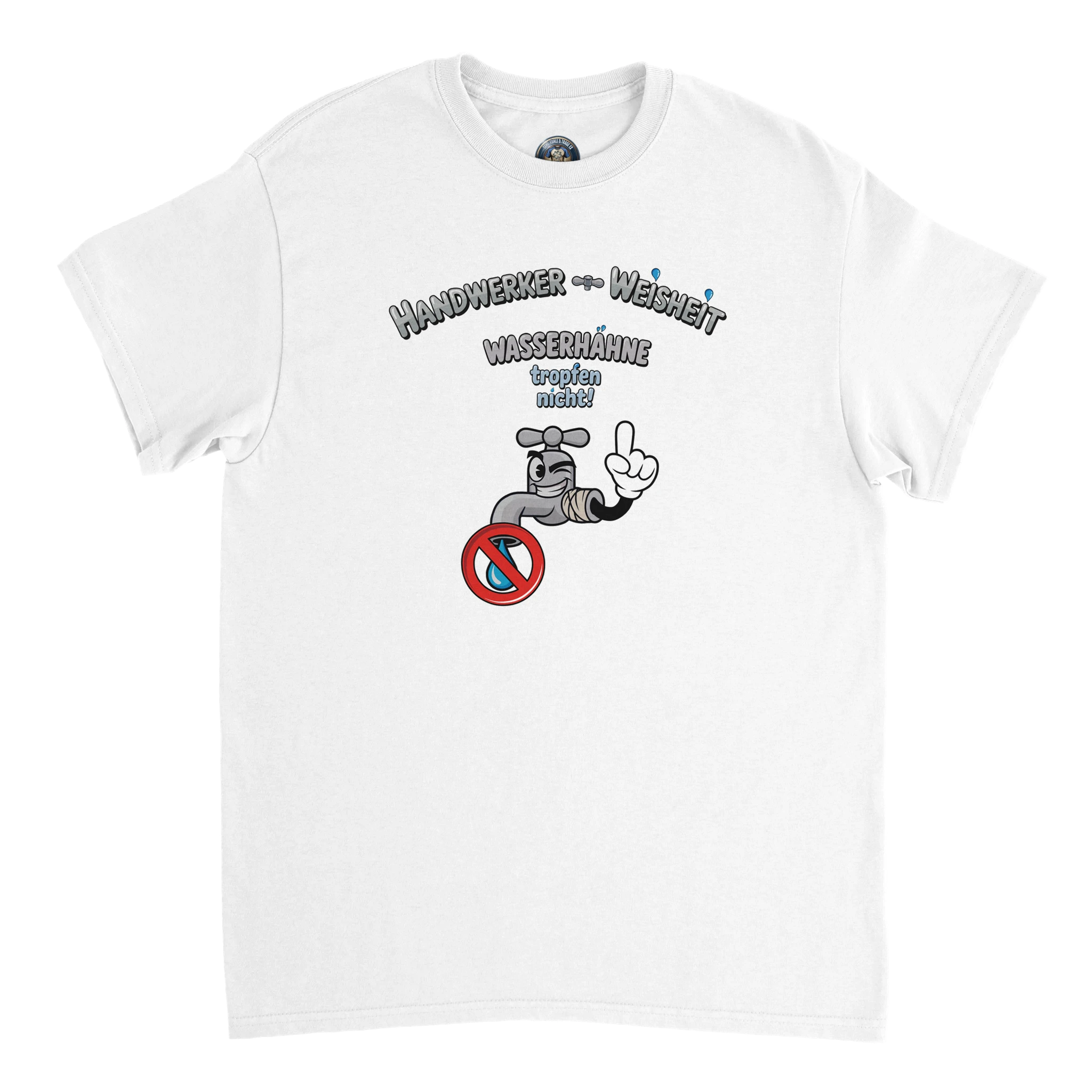 Humorvolles Handwerker-Shirt mit Spruch und Rückendruck