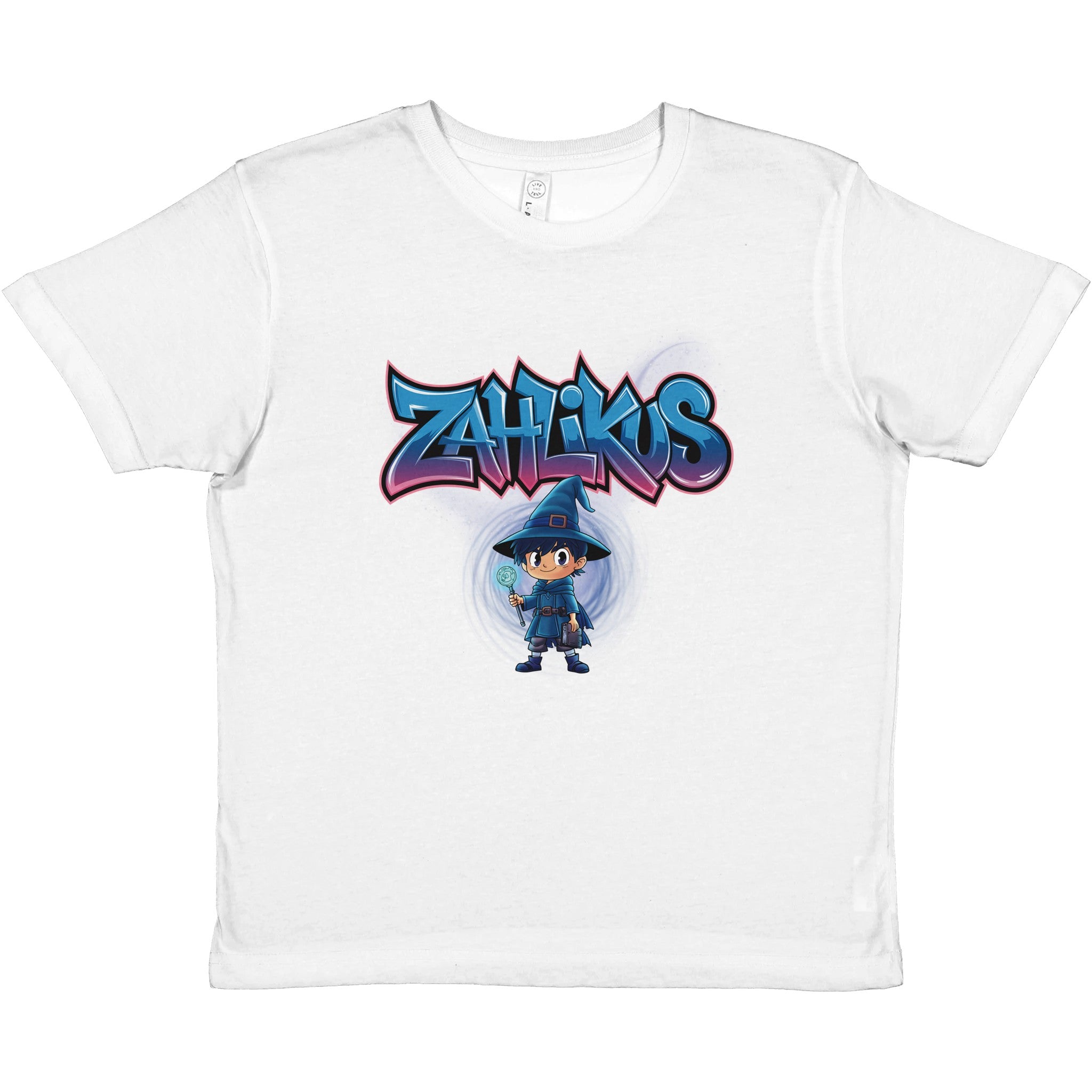 Hochwertiges Kinder T-Shirt mit Zahlikus, perfekt für kleine Zahlenzauberer.