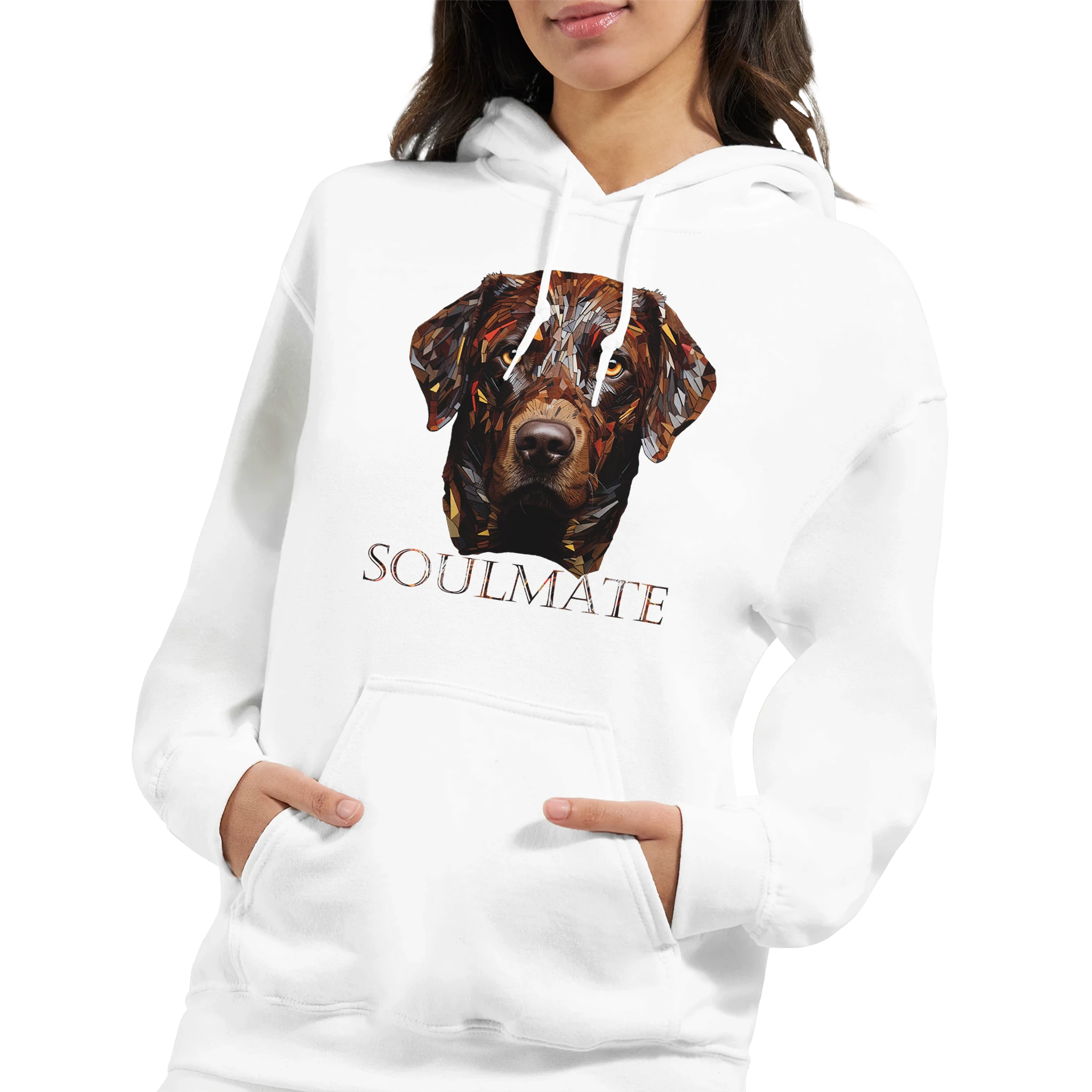 Soulmate Damen Hoodie mit einzigartigem Design für Hundefreunde